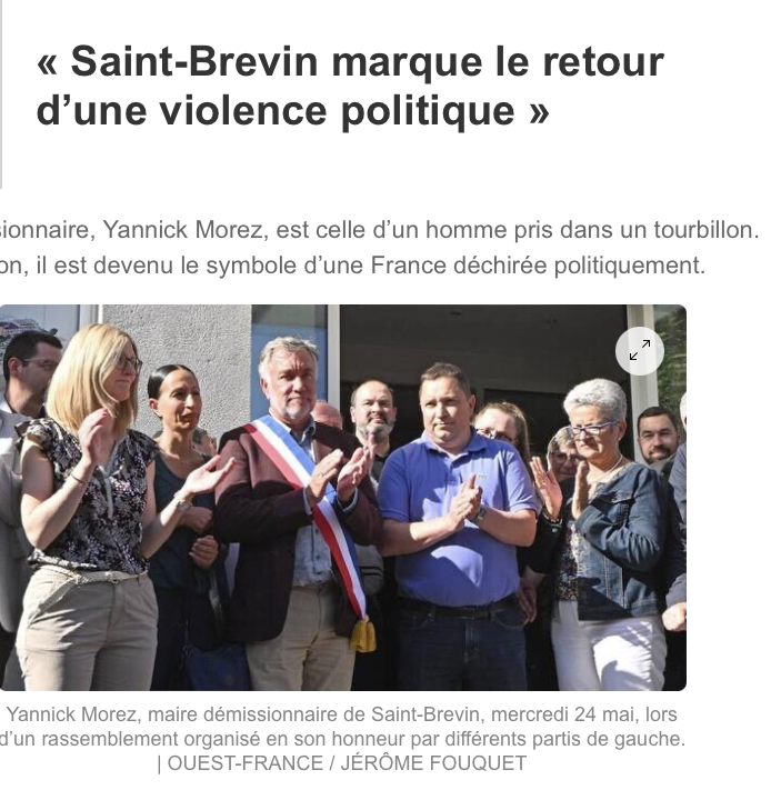 Démission du maire de Saint-Brévin : ça suffit !